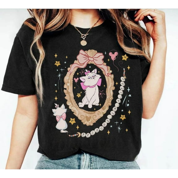 Disney The Aristocats Marie Cat Shirt, Disney Marie Cat Shirt, Magic Kingdom Family T Shirt, Coquette Disneyland, Disney Bow