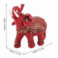 thumbnail image 1 of Figura decorativa de Feng Shui para la riqueza: estatua de elefante de resina con vestimenta ceremonial para la buena suerte y la prosperidad, adorno decorativo para el hogar, la oficina o la e, 1 of 6