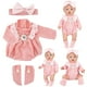 thumbnail image 1 of ToyKingdee Baby Doll Clothes Accessories Set for 12-16 Inch Babys Doll, Knitted Romper, Bow Headband and Socks, Baby Dolls Clothes and Accessories, 1 of 6