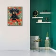 thumbnail image 5 of Epic Graffiti 'Dachsund In Tulips' by Barbara Keith, Canvas Wall Art, 26"x34", 5 of 8