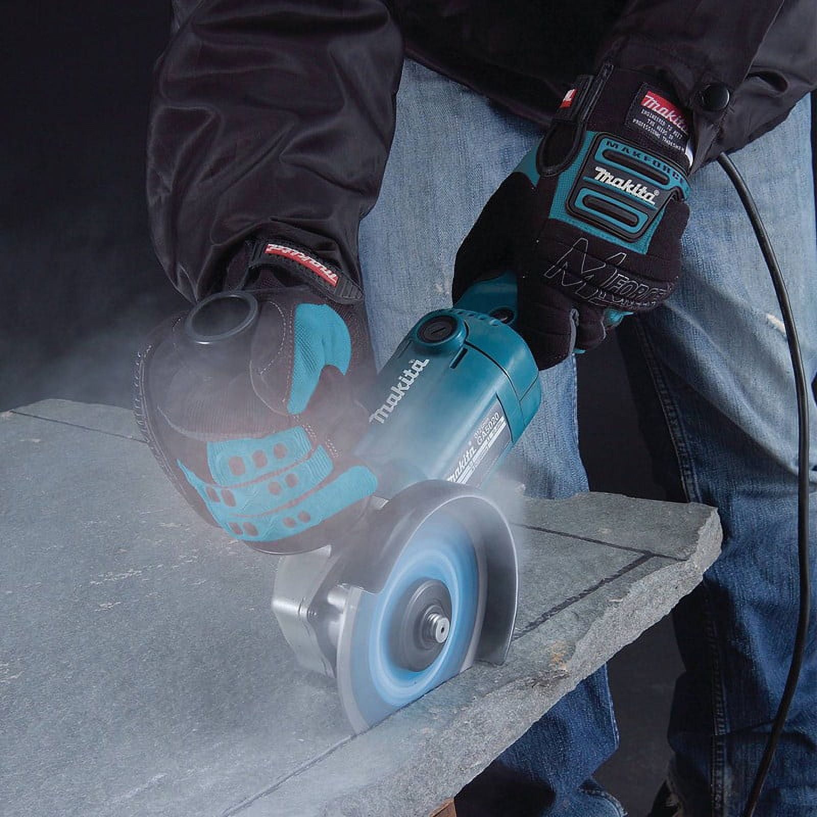 Makita GA5020Y 5 in. Trigger Switch 10.5 Amp Angle Grinder with SJS