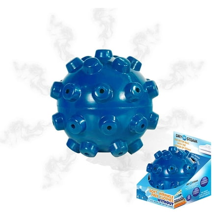 DRY N STEAM Dryer Ball 1 Reusable, Natural Fabric Softener, Dryer Ball with Steam- Release Wrinkles, Reduce Static, Shorten Drying Time- Save Time &
