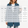 thumbnail image 3 of DeHolifer Women's Coat Plus Size Fleece Lapel Button Down Solid Color Mid-Length Winter Warm Outwear Navy, 3 of 5