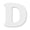 D, variant on 12 Pack: 2.5" White Wood Letter by Make Market®