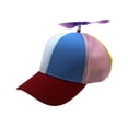 thumbnail image 1 of Sombrero de hélice de arco iris Sunnimix Novedad Divertido Cómodo Multicolor, 1 of 8