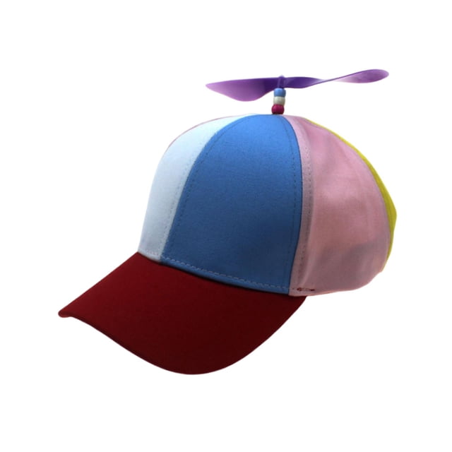 Sombrero de hélice de arco iris Sunnimix Novedad Divertido Cómodo Multicolor