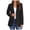 Black, variant on YUHAOTIN Female Womens Jacket Long Dressy Women's Bussiness Casual Suit Coat Long Sleeve Button Down Jacket Solid Lapel Suite Jacket with Pockets Wool Blazer for Women 2024 Womens Blazers