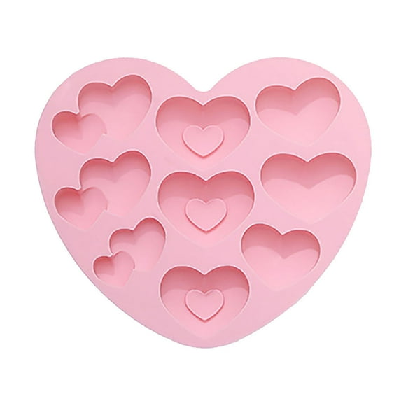 4 in Cake Pan Set Cake for Baking 6in Cake Pan Aluminum 9x13 Cookie Sheet Nonstick Quick Cooker Fluted Cake Pan Cake Silicone Heart Chocolate Cake Bake Tool