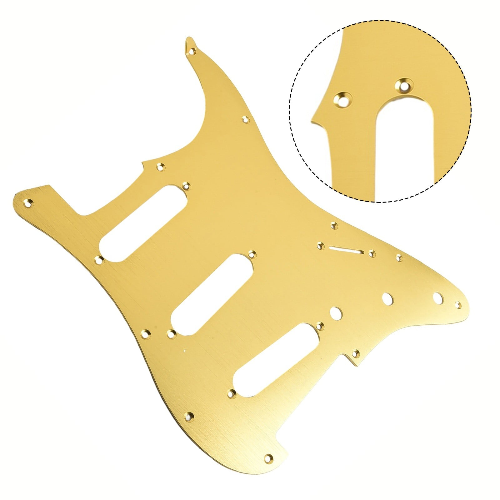 11 Hole SSS Metal Guitar Pickguard Scratch Plate for ST Electric Guitars, Guitar Accessories