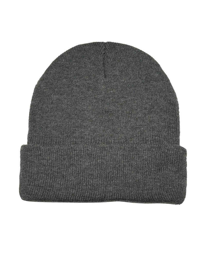 George Men's Arctic Cuff Knit Beanie,Charcoal Grey Heather