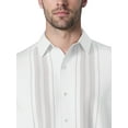 thumbnail image 4 of Cafe Luna Men's and Big Men's Yarn-Dyed Panel Shoort Sleeve Woven Shirt, Size S-4XL, 4 of 7