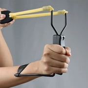 BESTSKY 2pcs Slingshots for Adults Yellow/Black, 8 Inch Slingshot