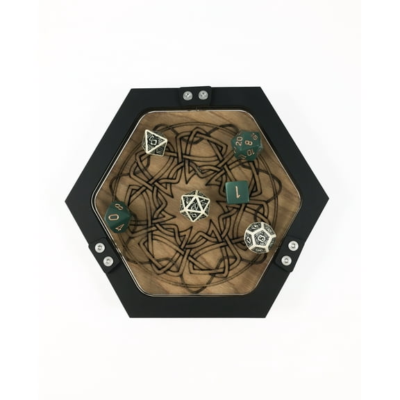 Personal Size Mini Celtic Knot Dice Tray ~ Laser Etched by C4Labs