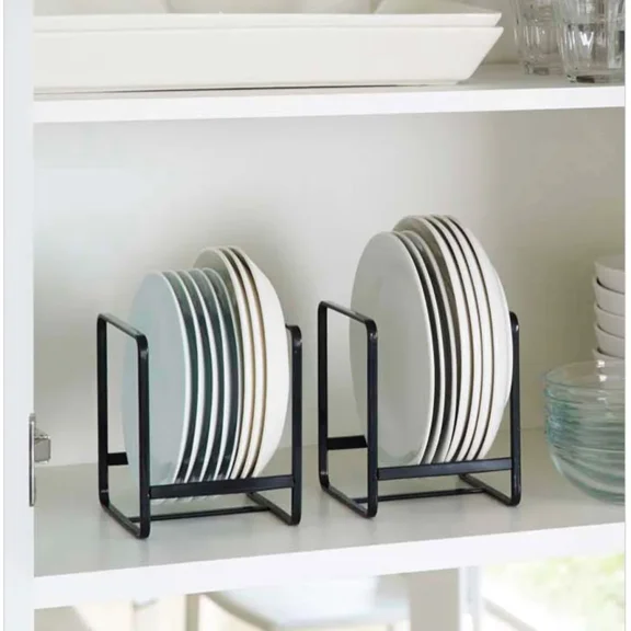 4/2/1pcs Kitchen Dish Storage Rack, Iron Plate Organizer Rack Cabinet Countertop Dish Holder Drain Drying Rack