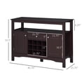 thumbnail image 3 of HOMCOM Buffet Bahut Crédence Armoire de Rangement avec Tiroir Casier à Vin, 3 of 9