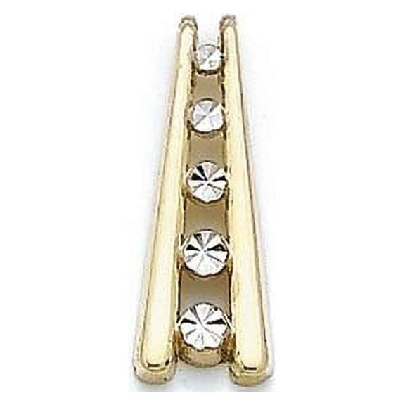 14k Two-Tone Gold Journey Ladder Pendant