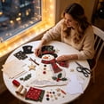 thumbnail image 4 of Clearance! DIY Crafts Christmas Patchwork Fabric Art Kit Handmade Set Sewing Supplies Holiday Project Felt Applique Material Package Home Decoration Gift Adult Beginner, 4 of 6