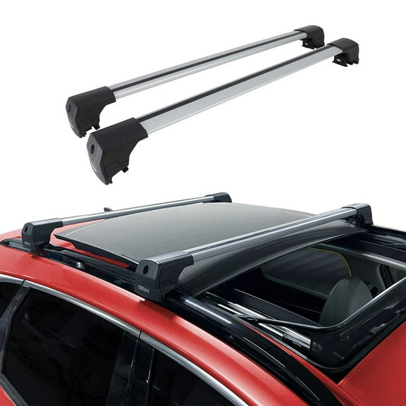 Alu Roof Racks Cross Bars Luggage Carrier for Kia Sorento 2016-2020 Gray 2Pcs