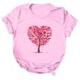 thumbnail image 2 of Baqcunre Valentine'S Day Shirts For Women Sweatshirt Womens Cute Trendy Shirt Casual Short Sleeve Pullover Tops(Pink S-3XL),Womens Tops Graphic Tees For Women Shirts For Women Womens Tops, 2 of 4