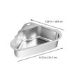 thumbnail image 2 of Panier de Rangement d'Angle en Forme de Triangle pour Évier de Cuisine Panier de Drainage pour Maison, 2 of 3