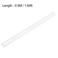thumbnail image 4 of Uxcell 0.31''IDx0.39''ODx1.64Ft Length Rigid Round Clear Tubing Polycarbonate Plastic PC Tube 2 Pack, 4 of 5