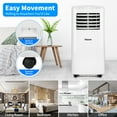 thumbnail image 6 of Ktaxon 5100 BTU (8000 BTU ASHRAE) Portable Air Conditioner & Dehumidifier Function Remote W/ Window Kit,White, 6 of 12
