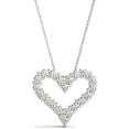 thumbnail image 5 of JewelMore 1.00 Carat Lab Grown Diamond Heart Necklace for Women| 14K Gold | Lab Grown Diamond Heart Necklace | F-G Color, VS1-VS2 Clarity |30 Day Free Return, 5 of 8
