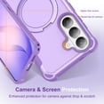 thumbnail image 2 of Decase for Samsung Galaxy S26+ Magnetic Kickstand Phone Case,Slim Rugged PC Back+TPU Bumper Shockproof Cover,Compatible with Mag Safe Car Mount Holder,Purple, 2 of 4