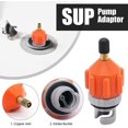 thumbnail image 2 of 2 unidades de adaptadores de bomba para tabla de surf de remo inflable, adaptador de válvula de aire Schrader estándar universal, convertidor de conector de cabezal de bombeo para inflar botes, kayaks, 2 of 5