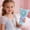 Blue, variant on USB Rechargeable Fan Mini Mouse Handheld with Colorful LED Lights, Pocket-Sized Portable Cooling Fan for Travel, Outdoor, Personal Use, Adorable, Yellow