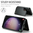 thumbnail image 4 of Dteck for Samsung Galaxy S23 Plus Case with Card Holder, Magnetic Durable Leather Wallet Case for Women Men with RFID Blocking Kickstand Shockproof Cover for Galaxy S23+,Black, 4 of 10