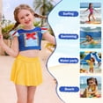 thumbnail image 4 of Marendyee Girls Bikinis Two Piece Swimsuit Princess Bikini Set Toddle Kids Ruffles Bathing Suit Role Play Swimwear 140 cm 9-10 Years, 4 of 17