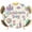 Cream, variant on Children's Day Round Tablecloth 36-44 Inch Round Fitted Table Cloth with Elastic Edge, Airplanes Sailing Boats Tree Cartoon School Waterproof Table Cover Protector for Outdoor Picnic Party Dining