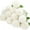 White, variant on 12pcs Artificial Chrysanthemum Ball Flowers Fake Red Flowers Silk Hydrangea Bridal Wedding Bouquet for Home Garden Party Office Kitchen House Decoration