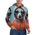 thumbnail image 2 of Sikiie Cool Dog In Hoodie Men's Hoodie, Essentials Hoodie, Sweatshirt, Pullover Hooded Sweatshirt for Men-Medium, 2 of 7