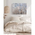 thumbnail image 3 of Blue Brown Forest Wall Art for Living Room, Canvas Picture Wall Decor for Bathroom Bedroom, Modern Oil Painting Art Painting Artwork for Office Kitchen Hallway Dining Room Home Decorations 16"x20", 3 of 8