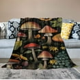 thumbnail image 2 of FUMJ Mushroom Blanket Mushroom Gifts for Women Soft Cozy Flannel Mushroom Throw Blanket All-Season for Sofa Couch Cottagecore Room Decor Mushroom Blankets for Adults Teen, 2 of 6