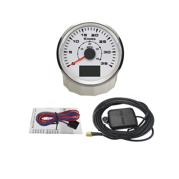 85mm Car Boat GPS Speedometer Velometer 0-35Knots 0-70Knots Odometer With ODO COG TRIP With 8 Color Backlights ,Easy to Install