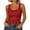 Red, variant on MHOSTAFH Women's Rhinestone Tank Top Sleeveless Scoop Neck Camisole Ribbed Going Out Tops for Club Party