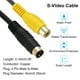 thumbnail image 4 of Cable S Video Uxcell 0.5ft, Adaptador Convertidor de 4 Pines S-Video Macho a RCA Hembra para Receptor de TV Monitor, 4 of 5