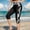 A94 Multicolor, variant on Xdegoge Swim Capri for Women High Waisted Tummy Control Swimsuit Bottoms Tropical Hibiscus Leaf Print Side Patchwork Modest Swimming Leggings