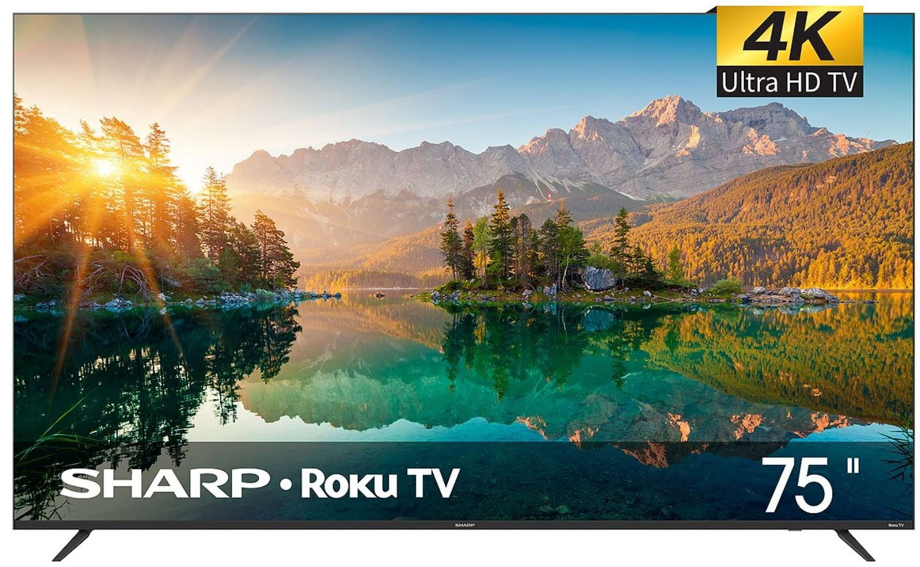 Sharp 4T-C75EL8UR 75 inches 4K Ultra HD LED Roku Smart Television 2024 ...