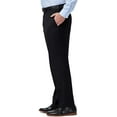 thumbnail image 2 of Men’s Haggar® Premium Comfort Expandable-Waist Classic-Fit Stretch Flat-Front Dress Pants Color: Black Size: 42X30, 2 of 4