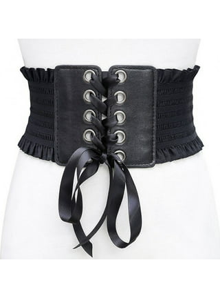 Belt Belt Mens Dress Women 's Corset Belt Tops Lace Up Waist Belt Strapless Underbust  Corset Belt Carry Money (Color : Black, Size : One Size) : :  Clothing, Shoes & Accessories