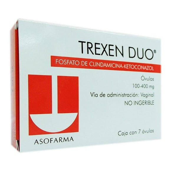 Trexen Duo 100 mg/400 mg 7 óvulos