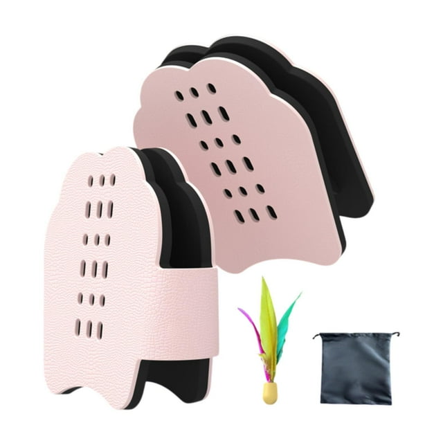jinwen Badminton Hand Rackets EVA Badminton Racquets for Festival Outdoor Game Lawn Pink