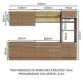 thumbnail image 3 of Cocina Integral 310cm Glamy Madesa 01 Marrón, 3 of 5