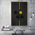 thumbnail image 3 of wall26 Framed Canvas Wall Art for Living Room, Bedroom Black and Yellow Geometric Abstract Canvas Prints for Home Decoration Ready to Hang - 24x36 inches, 3 of 4