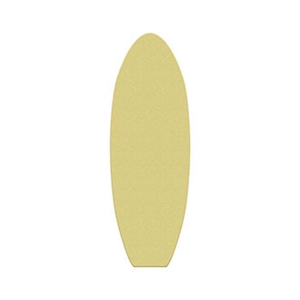 24" Wooden Surfboard Shape, Unfinished Wood Craft, BuildACross