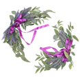 thumbnail image 4 of Fake Lavender Arch Flower for Decoration 2Pcs Artificial Wedding Props, 4 of 4
